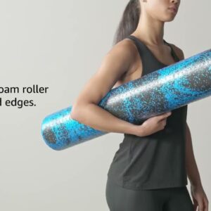 Amazon Basics Foam Roller review for massage, yoga, and exercise routines